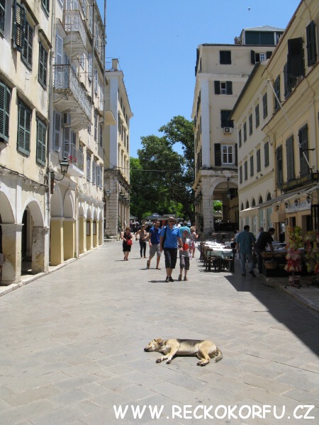 Kerkyra hlavní město - Řecko Korfu